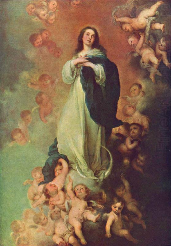 Erscheinung der unbefleckten Maria, Bartolome Esteban Murillo